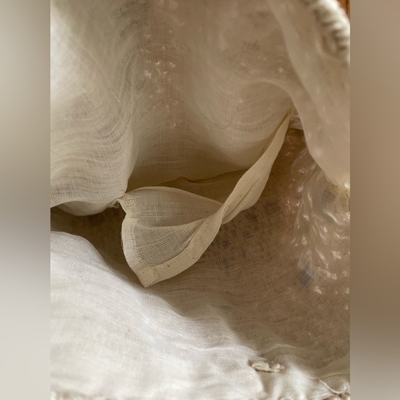 Handmade Boho Crochet Macrame Bag  With Beaded Detail 1970s Hand Bag - Picture 6 of 8